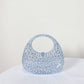 Bolsa Meia Lua Transparente Strass