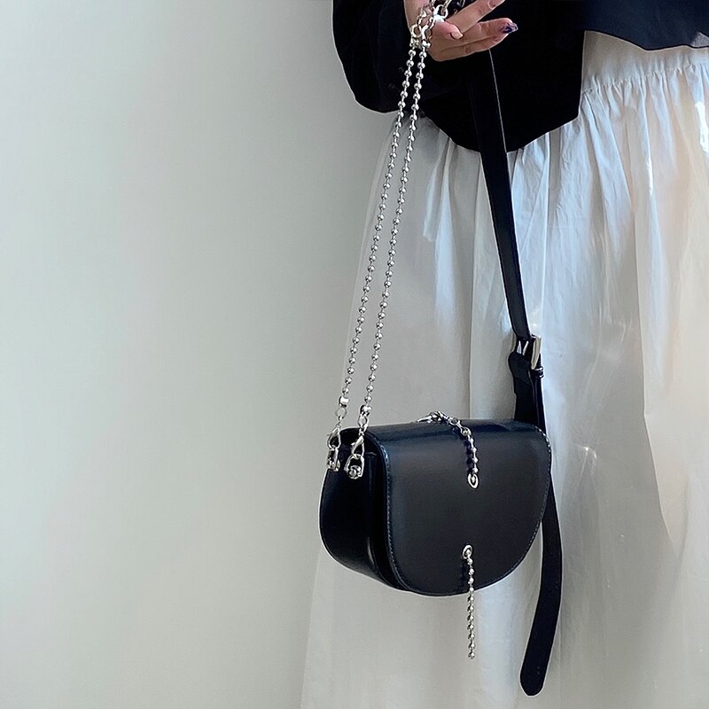 Bolsa de Couro Preta