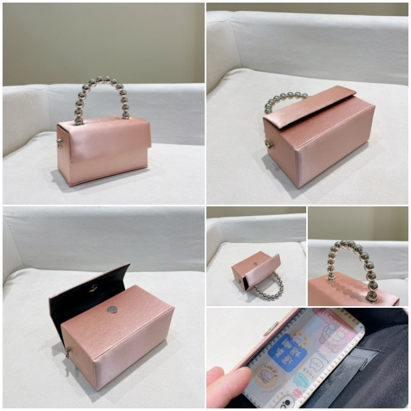 Mini Bolsa Strass Laço
