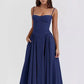  Vestido Longo Corset Retro 