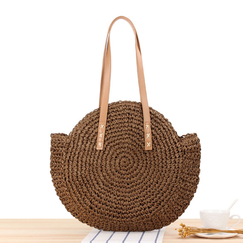  Bolsa de Ombro Palha 