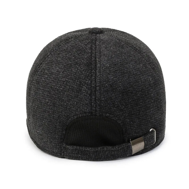 Boné Masculino de Inverno com Proteção de Orelhas