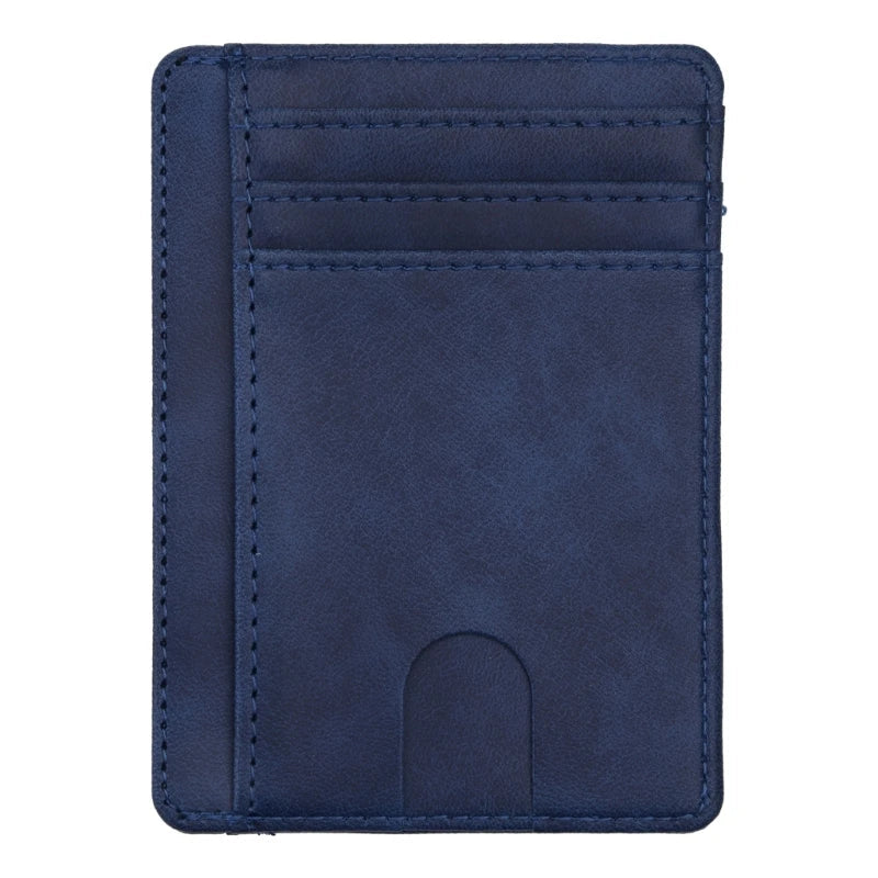 Carteira Minimalista Masculina RFID em Couro