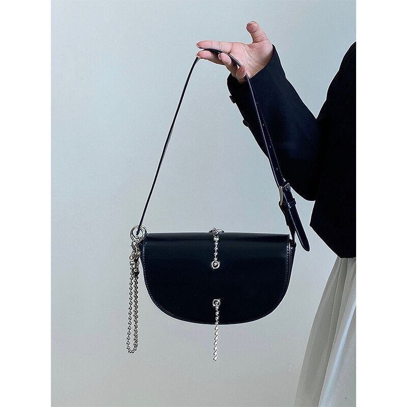 Bolsa de Couro Preta