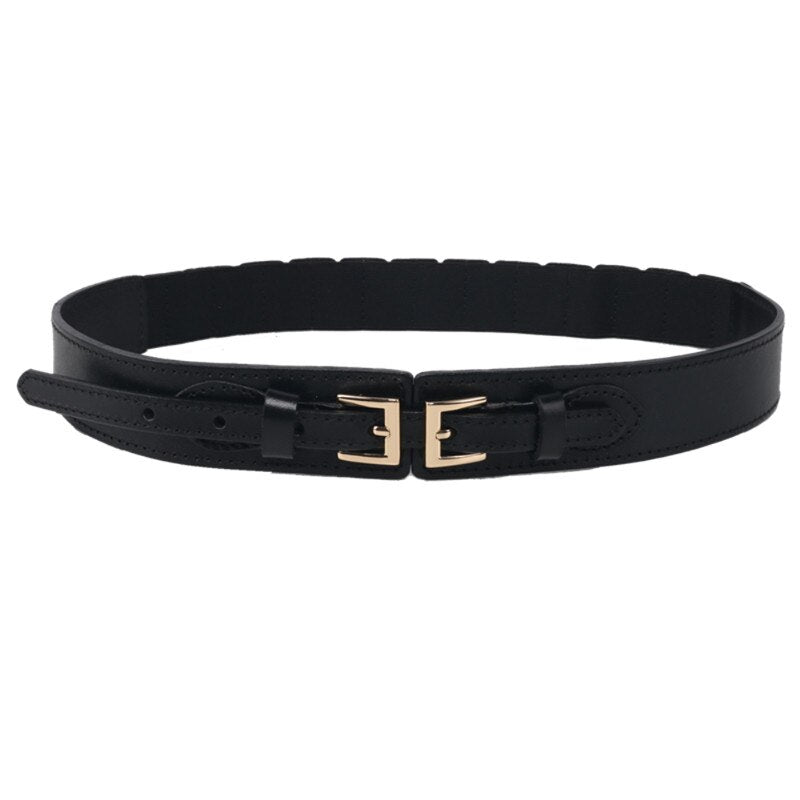 Cinto Couro Largo Feminino Fashion