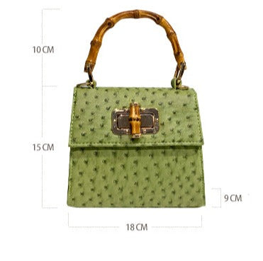 Bolsas de Mão de Bambu Avestruz