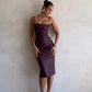 Vestido Midi de Couro