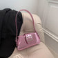 Bolsa Baguete Metalizada Rosa