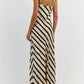 Elegant Satin Zebra Stripes Maxi Dress Women Sexy Spaghetti Straps Slim Long Summer Dress 2023 Backless Party Beach Dress