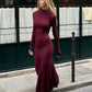  Vestido Longo Gola Alta 