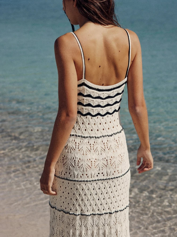  Vestido Tricô Longo