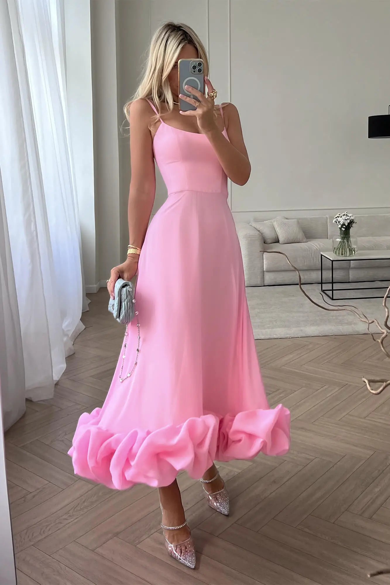 Vestido Maxi Plissado