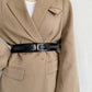 Cinto Couro Largo Feminino Fashion