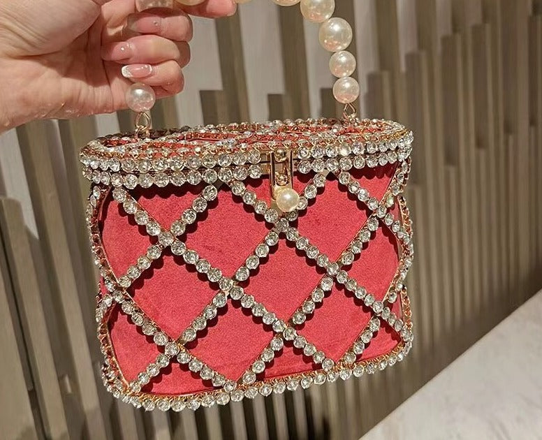 Bolsa de Balde Strass e Perola