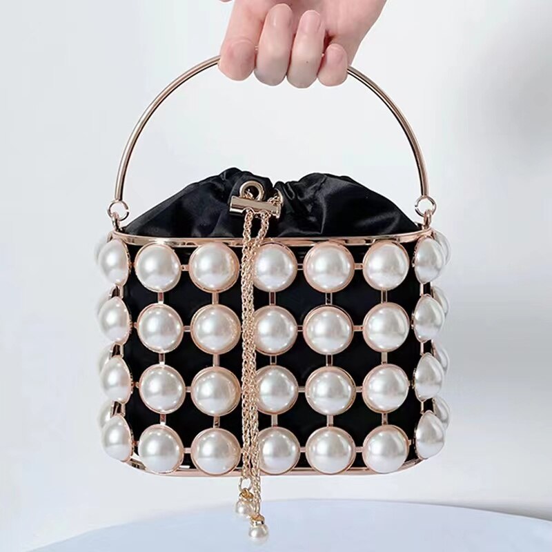 Bolsa de Balde Strass e Perola