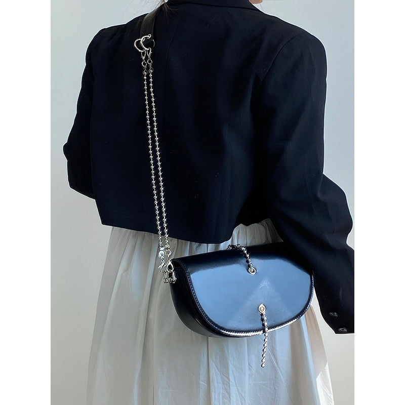 Bolsa de Couro Preta