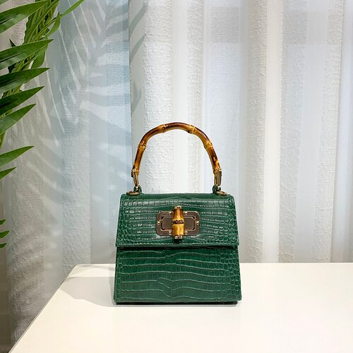 Bolsas de Mão de Bambu Avestruz