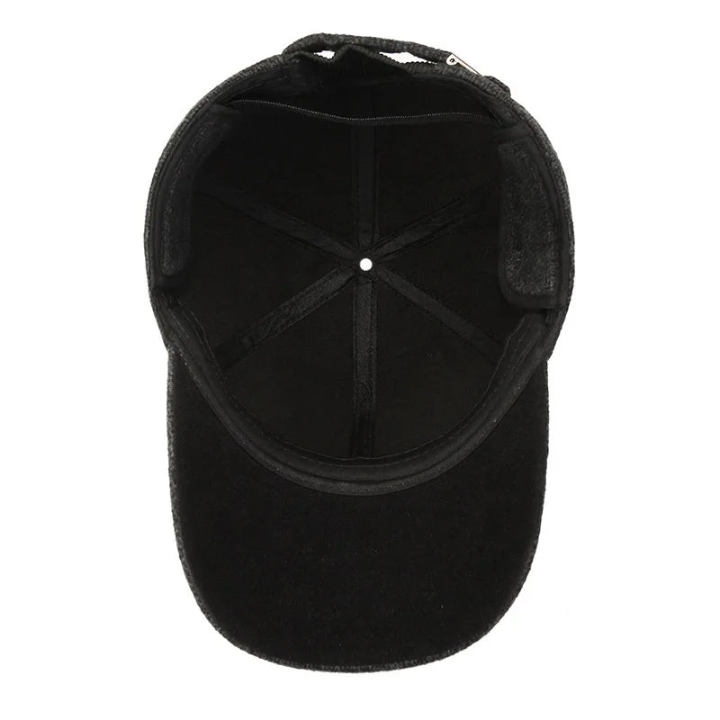 Boné Masculino de Inverno com Proteção de Orelhas