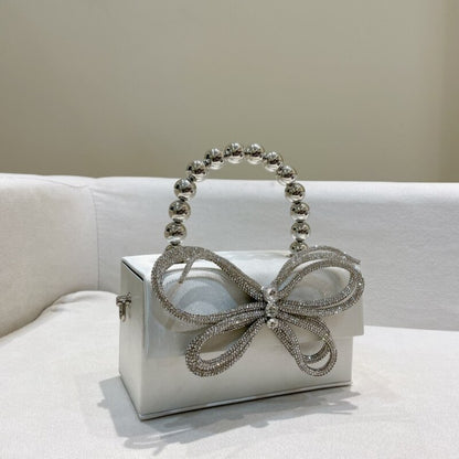 Mini Bolsa Strass Laço