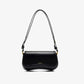 Bolsa Baguete de Couro Vintage