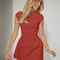  Vestido Curto Evase