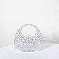 Bolsa Meia Lua Transparente Strass