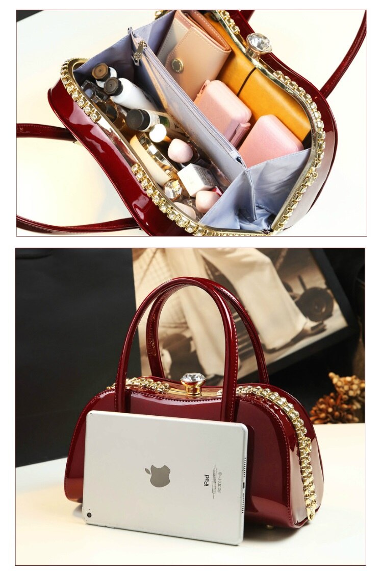 Bolsa Feminina Tiracolo Envernizada