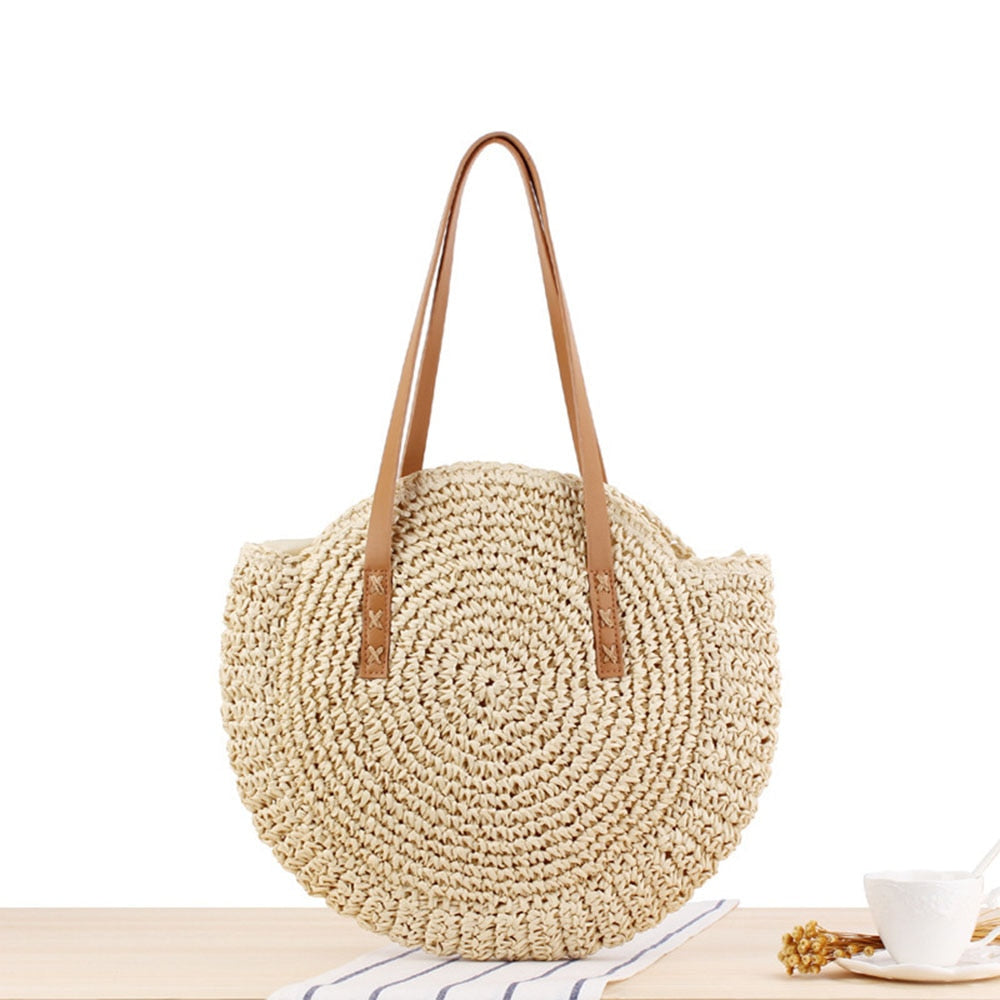  Bolsa de Ombro Palha 