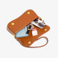 Bolsa Baguete de Couro Vintage