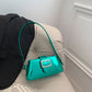 Bolsa Baguete Metalizada Verde
