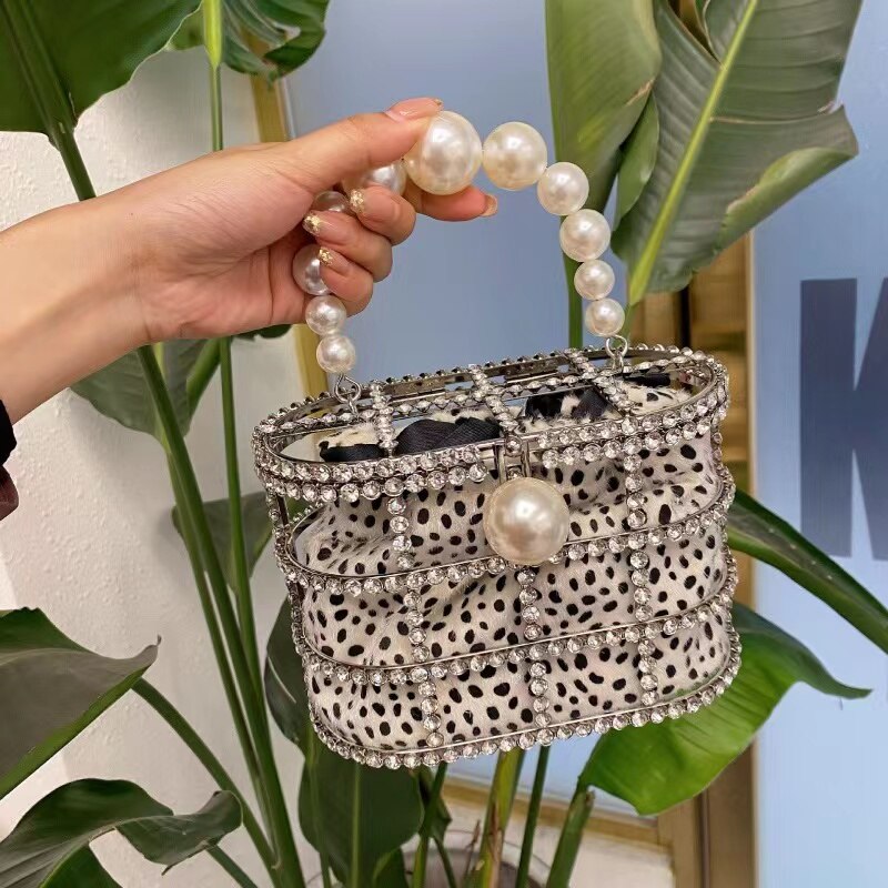 Bolsa de Balde Strass e Perola