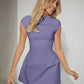  Vestido Curto Evase