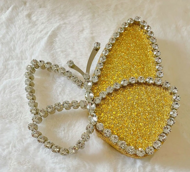 Bolsa Borboleta Strass