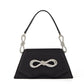Bolsa Ombro Strass e Laço