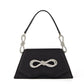 Bolsa Ombro Strass e Laço