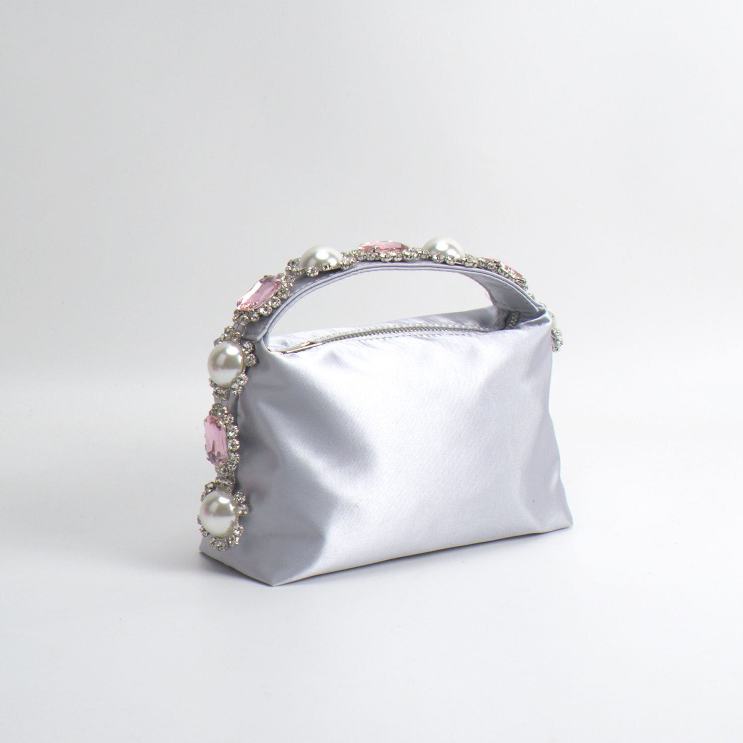 Necessaire de Cetim e Pedras