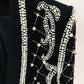 Blazer Tati Preto com Branco