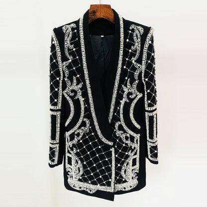Blazer Tati Preto com Branco