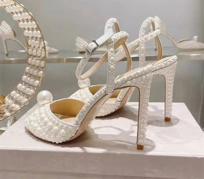 Sandália Peep Toe Pérola 