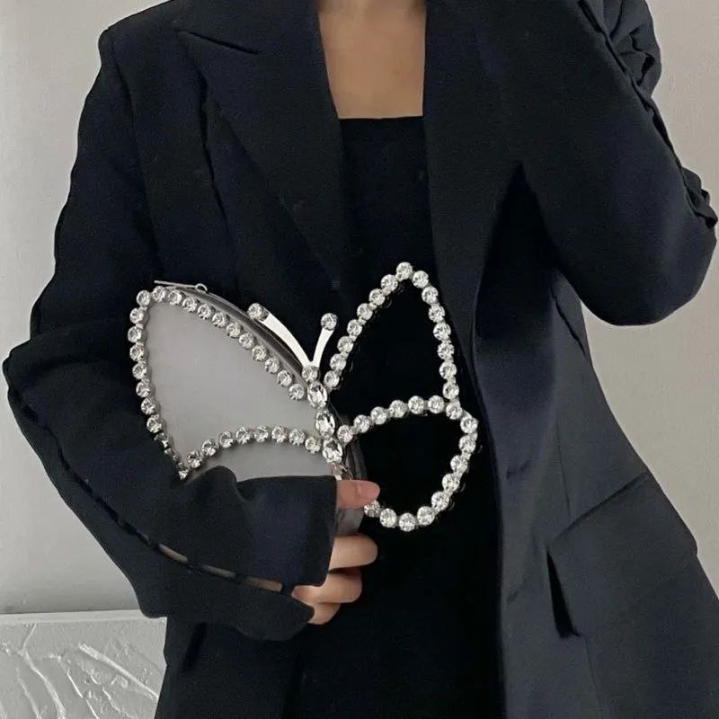 Bolsa Borboleta Strass