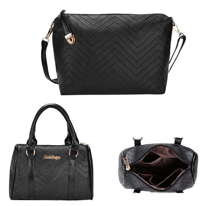 Kit 6 Bolsas Feminina de Couro