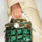 Bolsa de Balde Strass e Perola