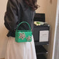 Mini Bolsa Caixa Quadrada Strass