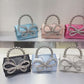 Mini Bolsa Strass Laço