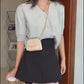 Bolsa Mini Bag de Couro Croc