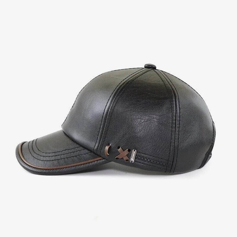 Boné De Couro Trucker