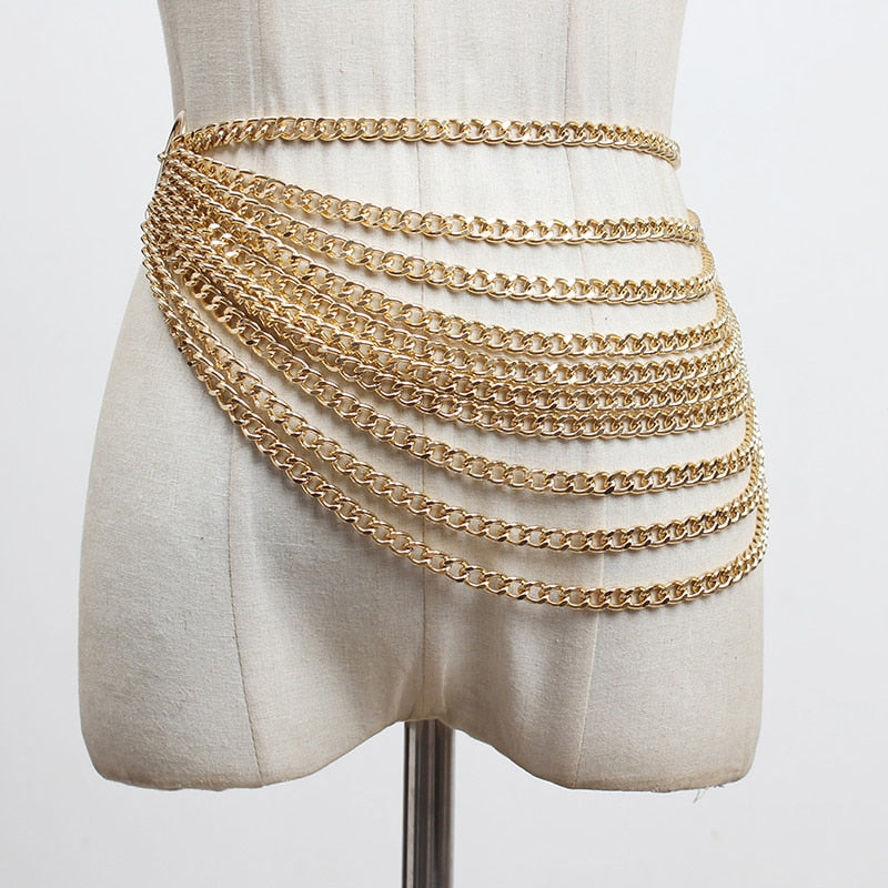Cinto Feminino de Corrente Fashion