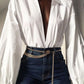 Cinto Corrente de Metal Fashion Feminino